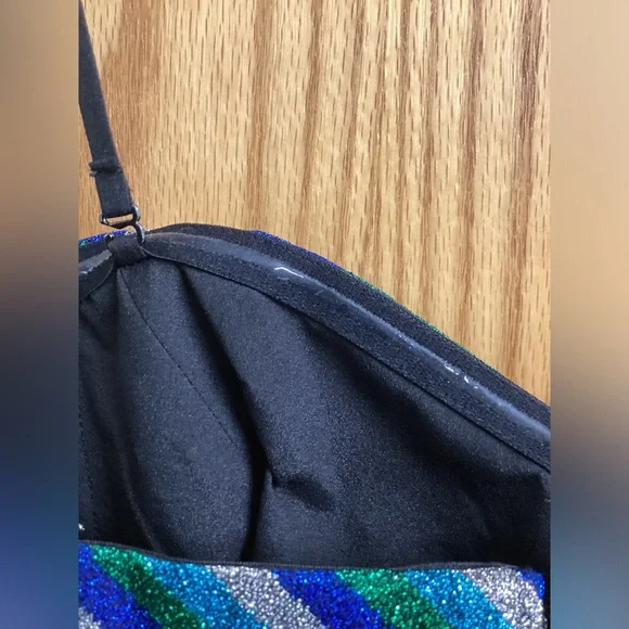 Dress the population Rosalie Metallic Stripe Strapless Cocktail Dress - Picture 10 of 16